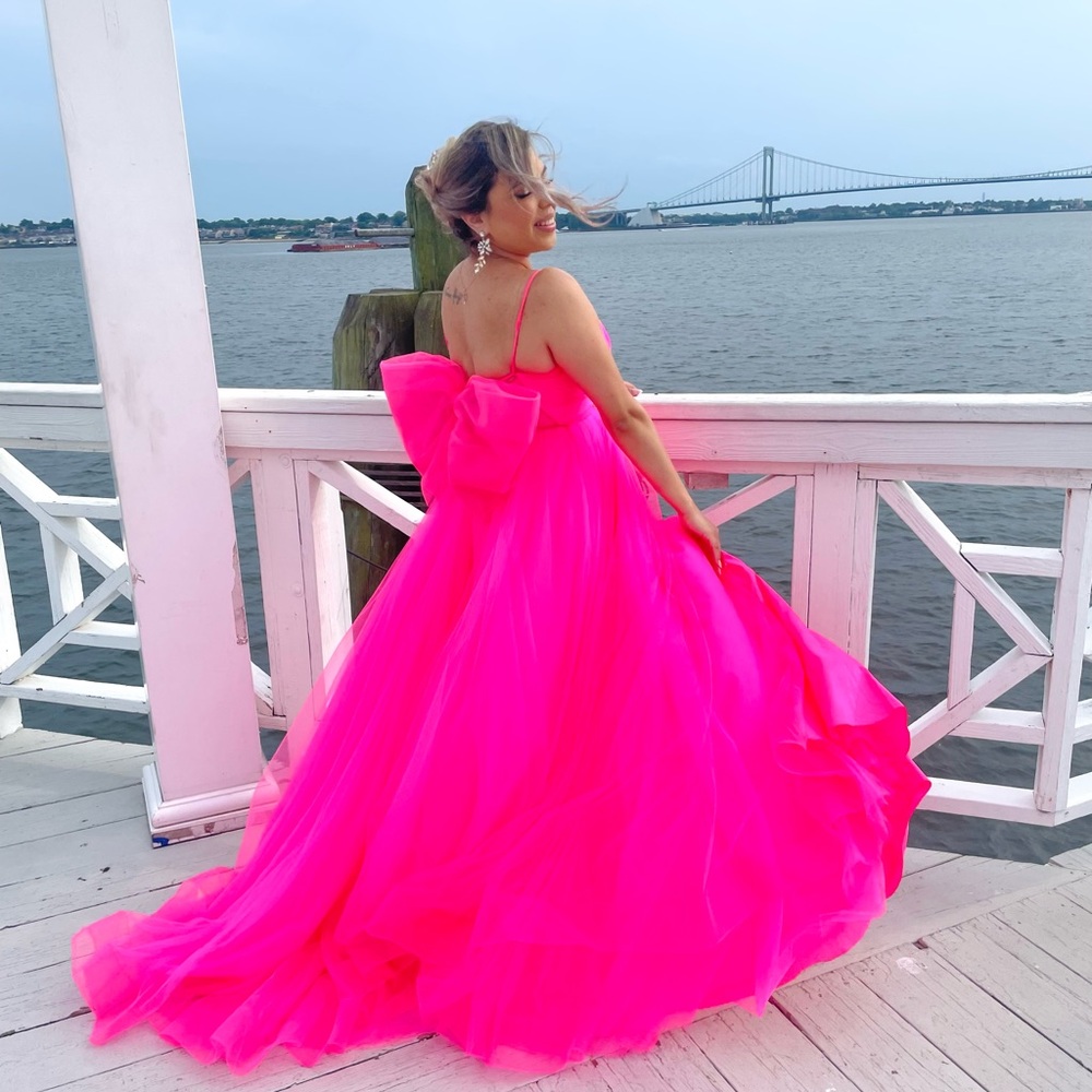 Barbie Pink Gown Dress with Bow